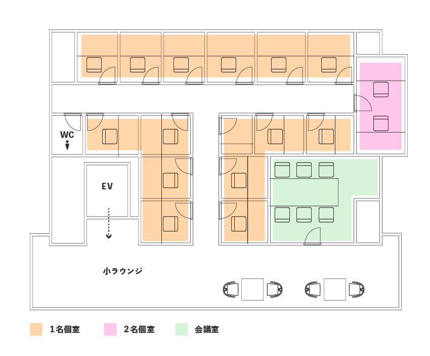 西新宿店4F 店内マップ