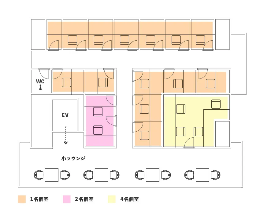 西新宿店6F 店内マップ